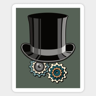 Victorian Mechanical Top Hat (Steampunk) Magnet